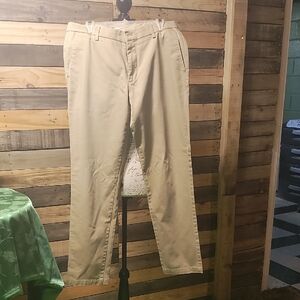 Dockers Tan Chinos Classic Straight-Leg 34/32 Slim Fit Flex Comfort